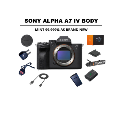 ::: USED ::: SONY ALPHA A7 IV BODY (MINT - 443) SC: 2051 - CONSIGNMENT