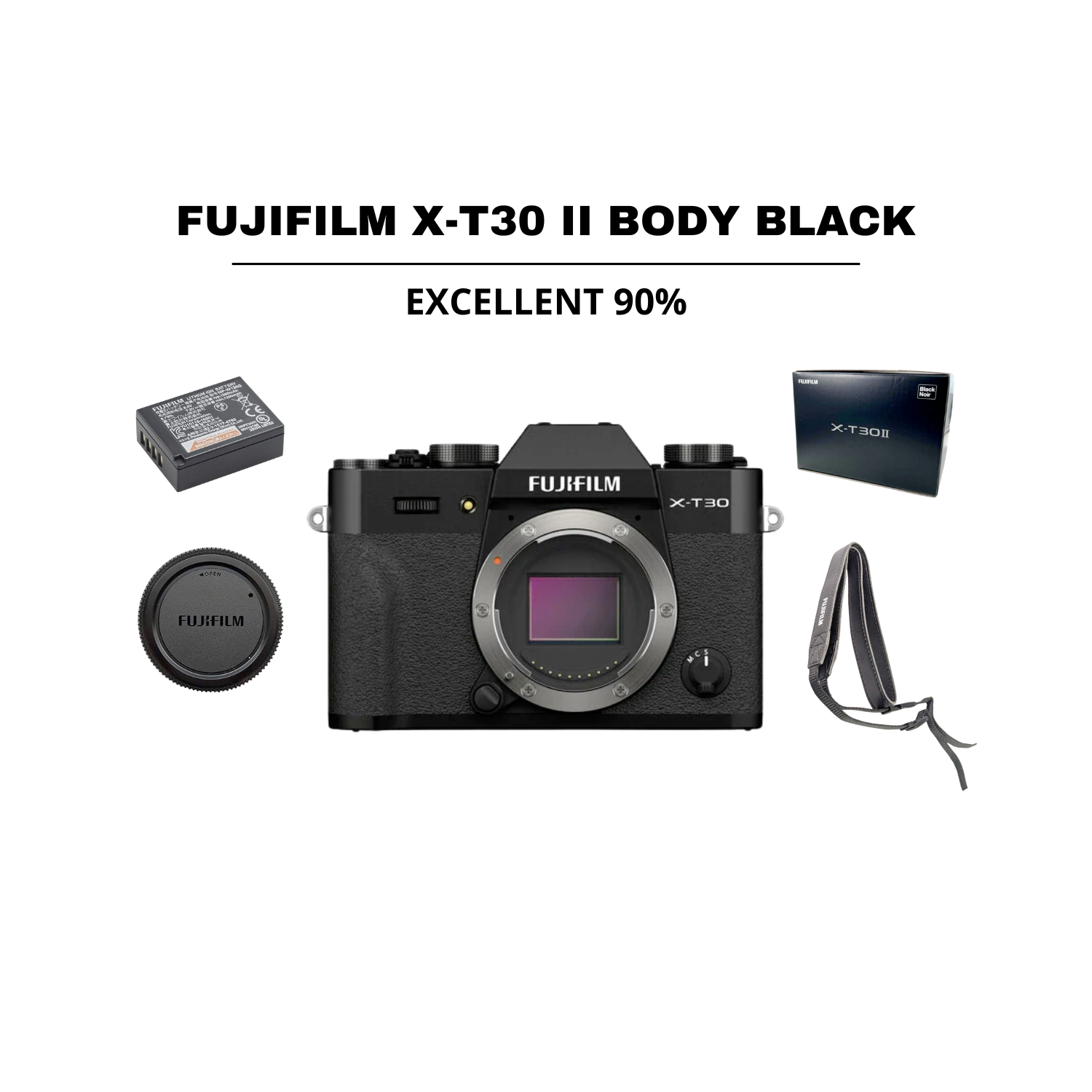 ::: USED ::: FUJIFILM X-T30 II BODY BLACK (EXCELLENT - 440) SC: 6.777 - CONSIGNMENT