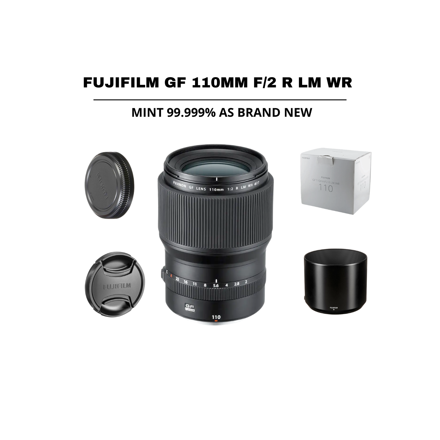 ::: USED ::: FUJIFILM GF 110MM F/2 R LM WR (MINT - 301) - CONSIGNMENT PRODUCT
