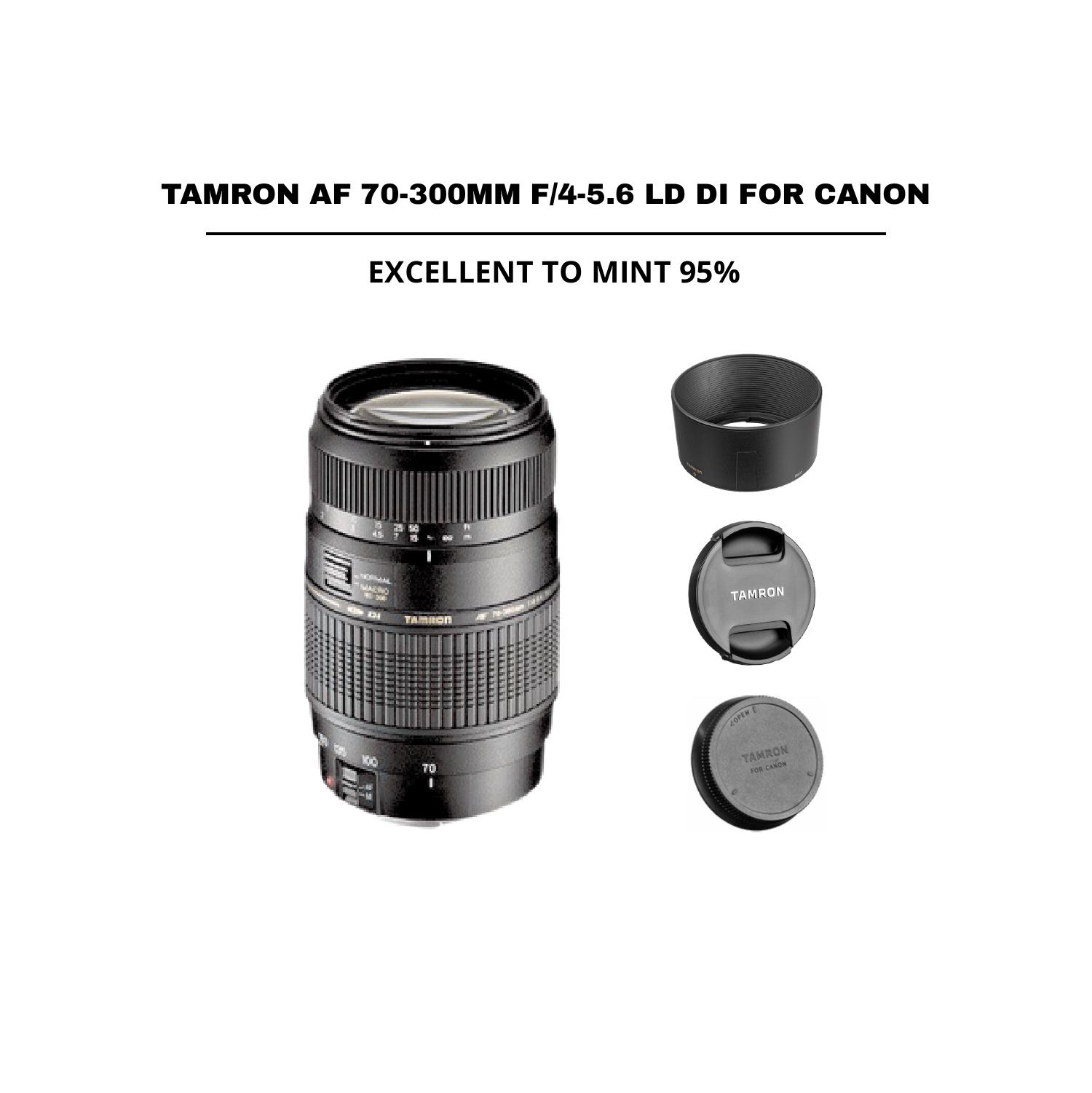 ::: USED ::: TAMRON AF 70-300MM F/4-5.6 FOR CANON (EXMINT - 415) - CONSIGNMENT