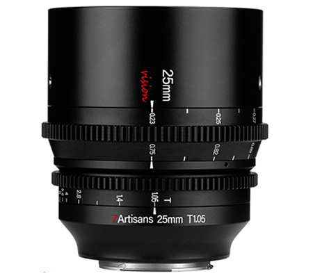 7Artisans 25mm T1.05 Vision Cine Lens for Sony E Mount APSC