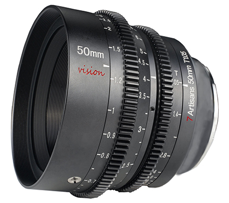 7Artisans 50mm T1.05 Vision Cine Lens for Sony E Mount APSC