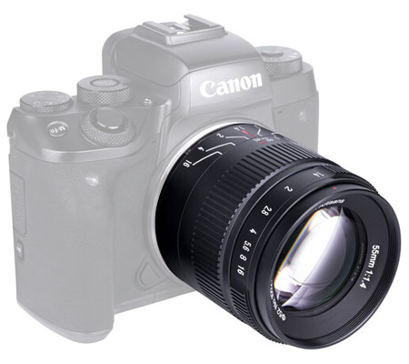 7Artisans 55mm f/1.4 Mark II for Canon EF-M Mount APSC