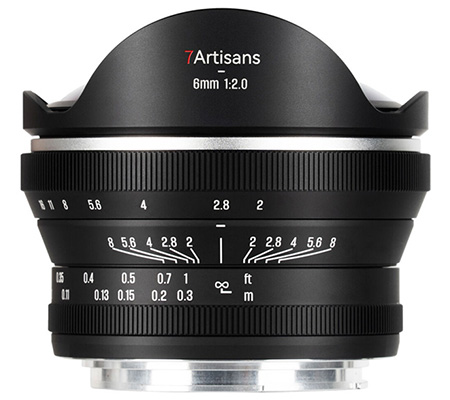 7Artisans 6mm f/2 Fisheye for Canon R Mount APSC