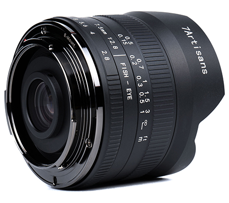 7Artisans 7.5mm f/2.8 Mark II Fisheye Lens for Micro Four Third Mount
