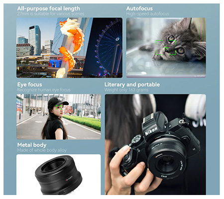 7Artisans AF 27mm f/2.8 for Nikon Z Mount APSC