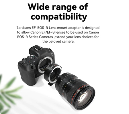 7Artisans EF-EOS R Autofocus Lens Adapter Canon EF to EOS R Mount Camera