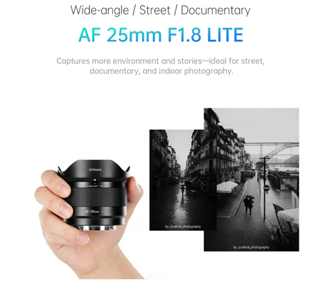 7Artisans AF 25mm f/1.8 for Sony E Mount APSC
