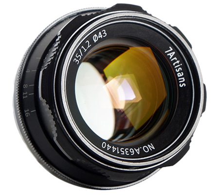 7Artisans 35mm f/1.2 for Canon EF-M Mount APSC