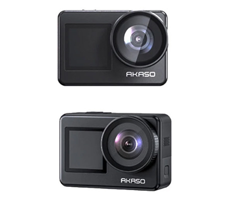 Akaso Brave 7 New Version Action Camera + External Mic Type-C + Suneast MicroSD 64GB