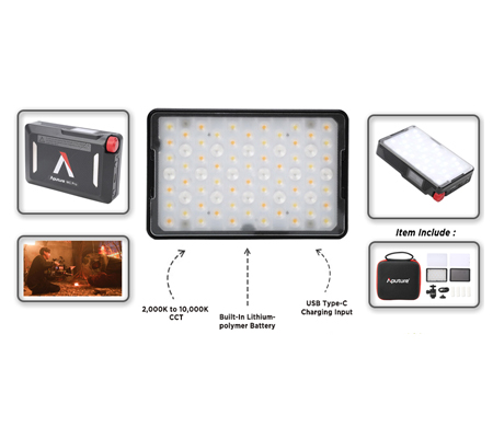Aputure MC Pro RGBWW Lensed Mini LED Panel Light