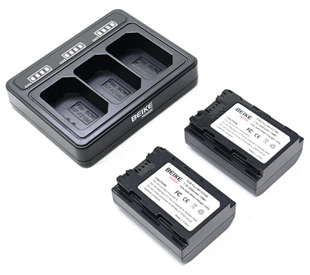 Beike Power NP-FZ100 Dual Battery + Charger for Sony Camera