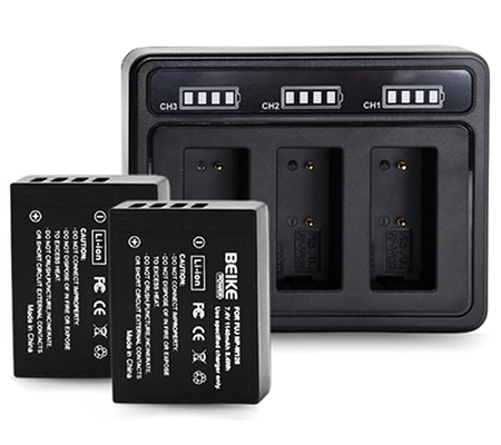 Beike Power NP-W126 Dual Battery + Charger for Fujifilm Camera