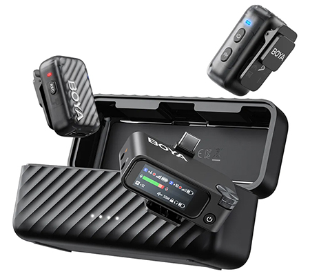 Boya BoyaMic 2 AI-Powered Mini 2-Person Wireless Microphone for Camera & Smartphone