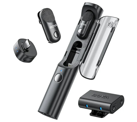 Boya Magic-03 1RX USB-C + 1RX 3.5mm TRS + 2TX AI-Powered Wireless Microphone