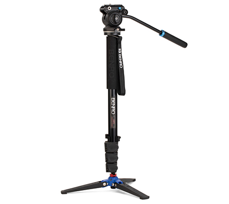Benro Classic Video Monopod Camera with S2 PRO Flat Base Fluid Video Head A38FDS2PRO