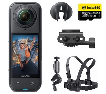 Insta360 X5 360° Action Camera Bike Bundle