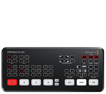 Blackmagic Design ATEM Mini Pro ISO HDMI Live Stream Production Video Switcher