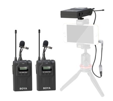 Boya BY-WM8 Pro K2 Dual Channel UHF Wireless Microphone System