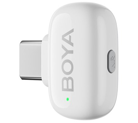 Boya Mini TX + TX + RX Wireless Microphone for USB Type-C White