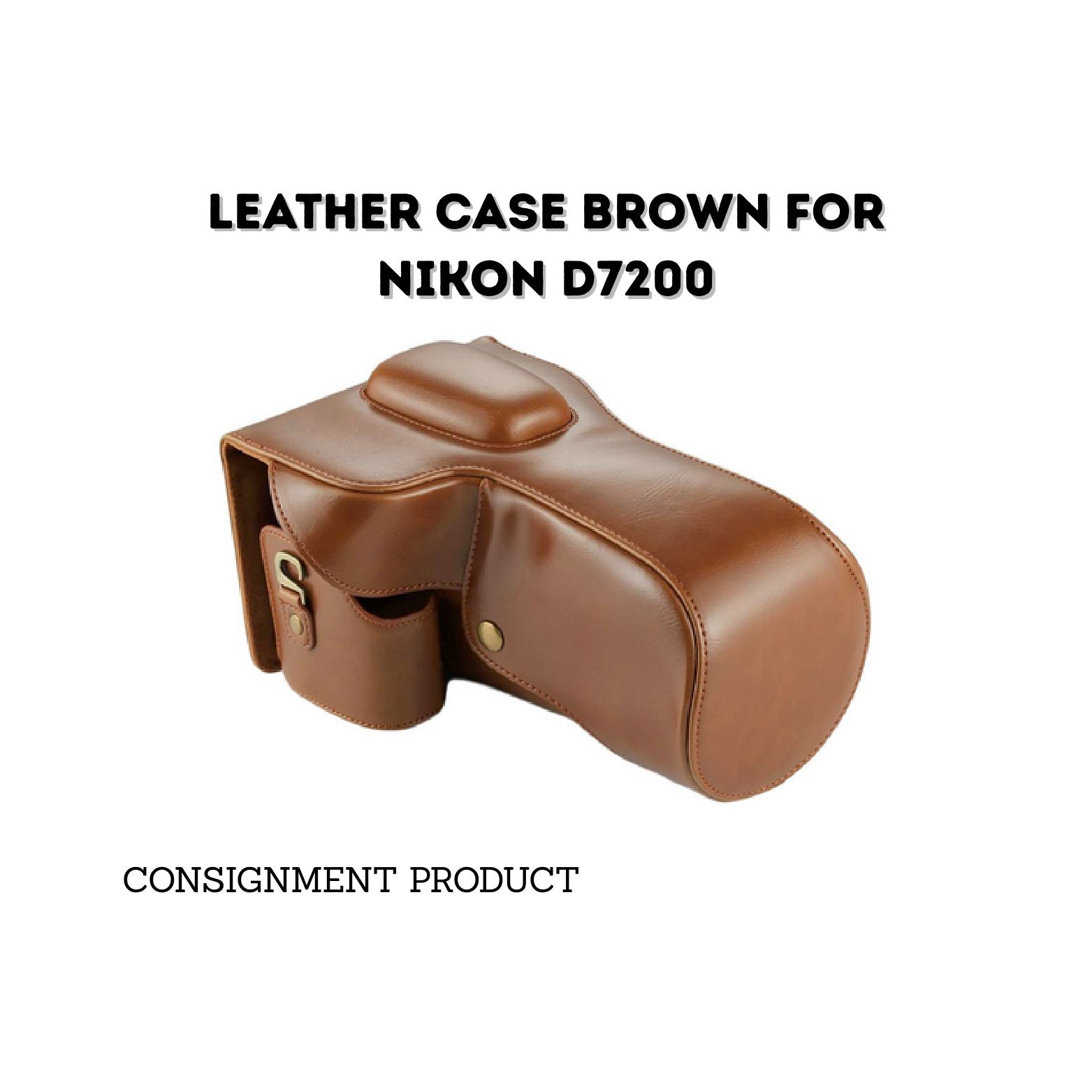 ::: USED ::: LEATHER CASE BROWN FOR NIKON D7200 - CONSIGNMENT