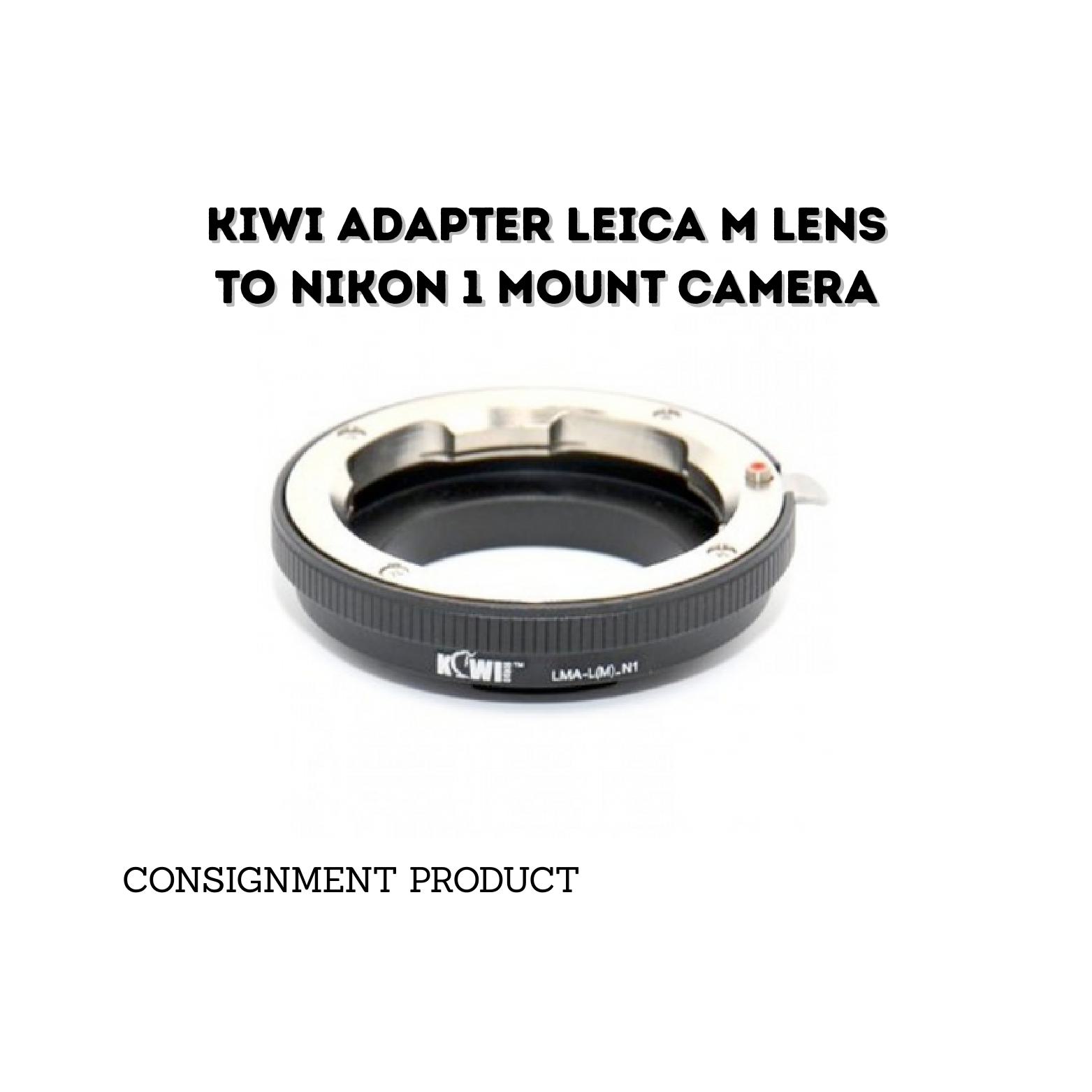 ::: USED ::: KIWI ADAPTER LEICA M LENS TO NIKON 1 MOUNT CAMERA - CONSIGNMENT