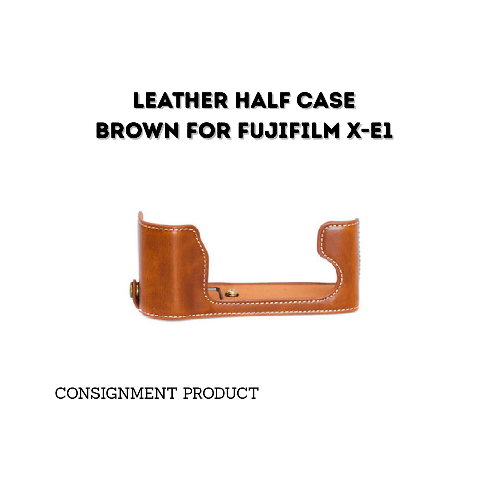 ::: USED ::: LEATHER HALF CASE BROWN FOR X-E1 - CONSIGNMENT