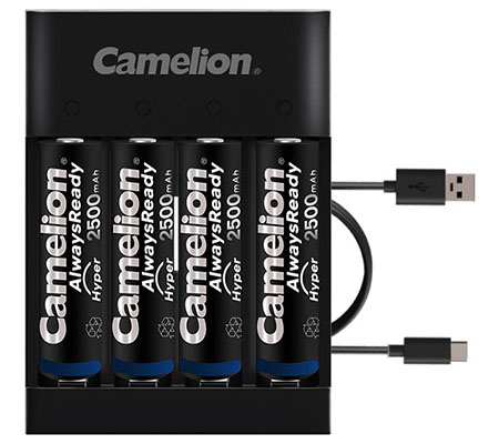 Camelion Pro Fast Charger + Battery AA 2500mAh BP4
