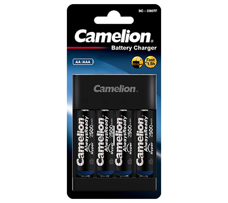 Camelion Pro Fast Charger + Battery AA 2500mAh BP4