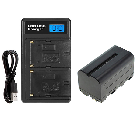 Digital Battery NP-F970/F960 + Charger LCD Display Dual Slot NP-F970