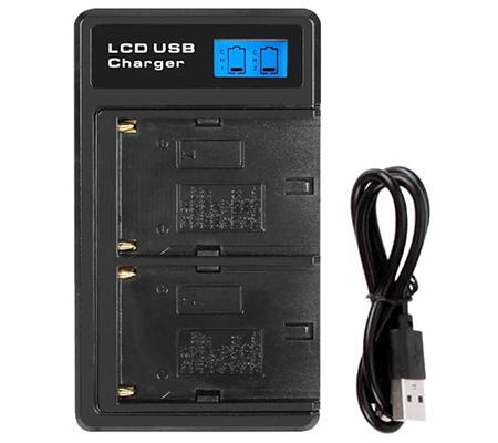 Digital Battery NP-F970/F960 + Charger LCD Display Dual Slot NP-F970