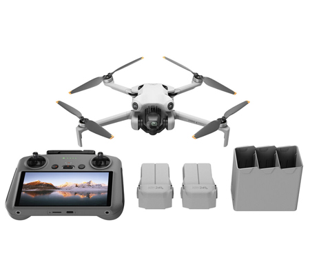 DJI Mini 4 Pro Fly More Combo Drone with RC 2 Remote Controller