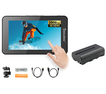 Desview R6II with Battery 5.5 inch Touchscreen On-Camera Field Monitor