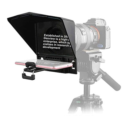 Desview T2 Broadcast Teleprompter for Camera Interview