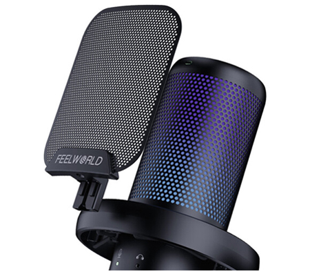 Feelworld VM1 AS USB Gaming Microphone with Boom Arm Black