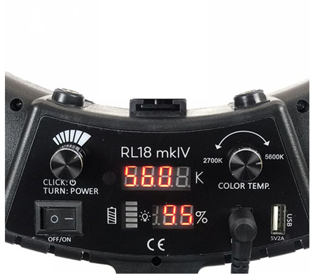 Fotoplus RL-18 Mark IV Bi-Color LED Ring Light