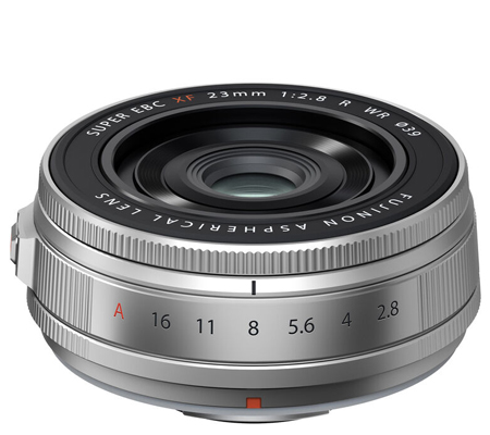 Fujifilm XF 23mm f/2.8 R WR Silver Lens
