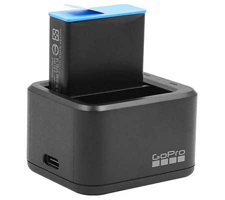 GoPro Dual Battery Charger + Spare Battery for GoPro HERO9/HERO 10 Black (ADDBD-001-AS)
