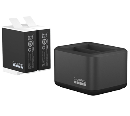 GoPro Dual Battery Charger + Dual Enduro Batteries for HERO 12/11/10/9 (ADDBD-211-AS)
