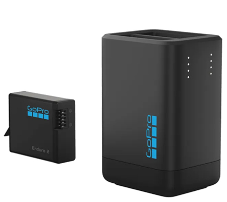 GoPro Dual-Battery Charger with Enduro 2 Battery for MISSION 1 Series & HERO13 AGDBD-001