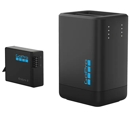GoPro Dual-Battery Charger with Enduro 2 Battery for MISSION 1 Series & HERO13 AGDBD-001