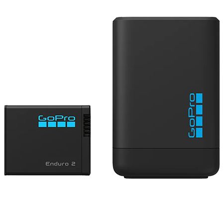 GoPro Dual-Battery Charger with Enduro 2 Battery for MISSION 1 Series & HERO13 AGDBD-001