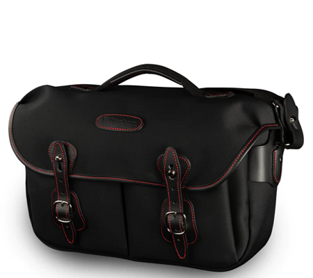Billingham 50 Years Hadley Pro 2020 Black Canvas Black Leather Red Stitching