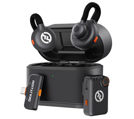 Hollyland LARK M2S Mini Combo Dual Wireless Microphone System for Cameras & Smartphone