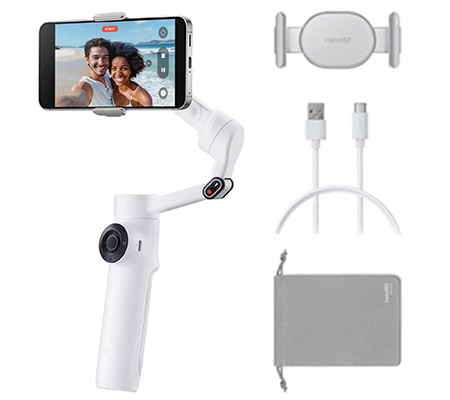 Insta360 Flow 2 Smartphone Gimbal Stabilizer Summit White