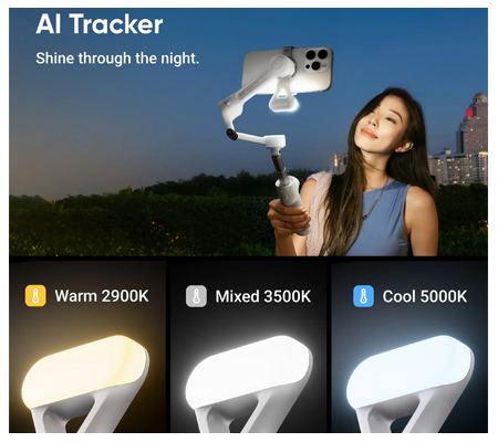 Insta360 Flow 2 AI Tracker Bundle Gimbal Stabillizer Summit White