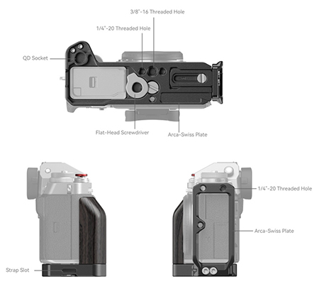 SmallRig L-Shape Mount Plate for Fujifilm X-T5 4137