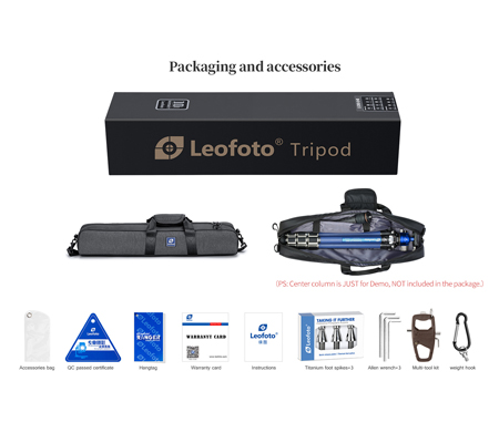 Leofoto LP-324C Poseidon Carbon Tripod with Ball Head LH-40R Blue