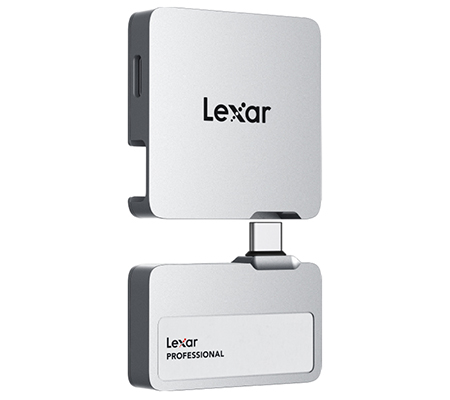 Lexar Portable SSD 1TB Professional Go with Hub USB Type-C SL400 Silver