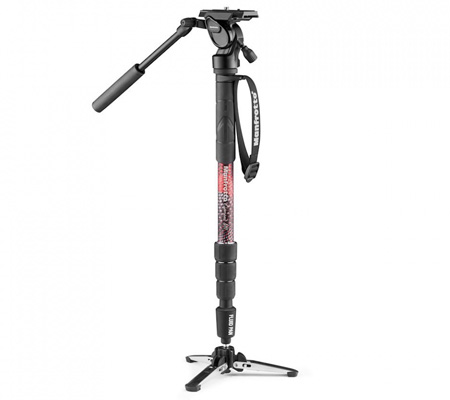 Manfrotto Element MII Video Monopod Aluminium Kit with Fluid Head MVMELMIIA4LIVE